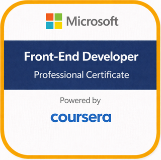 Microsoft Front-End Developer Professional Certificate